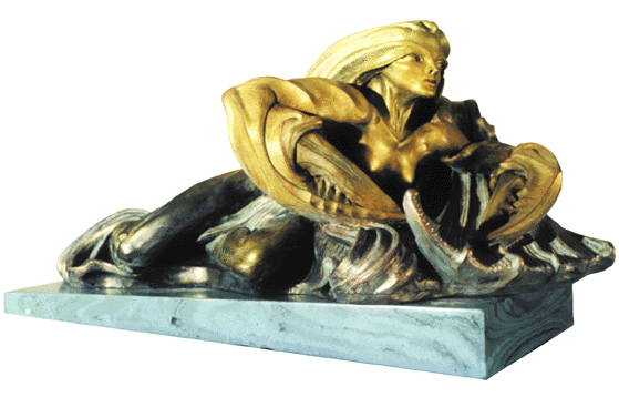 十二星座铜雕塑像图标